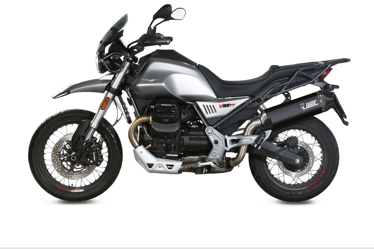 Obrázek produktu MIVV Speed Edge Tlumič výfuku ocel černý/karbonová koncovka Moto Guzzi V85TT M.013.LRB