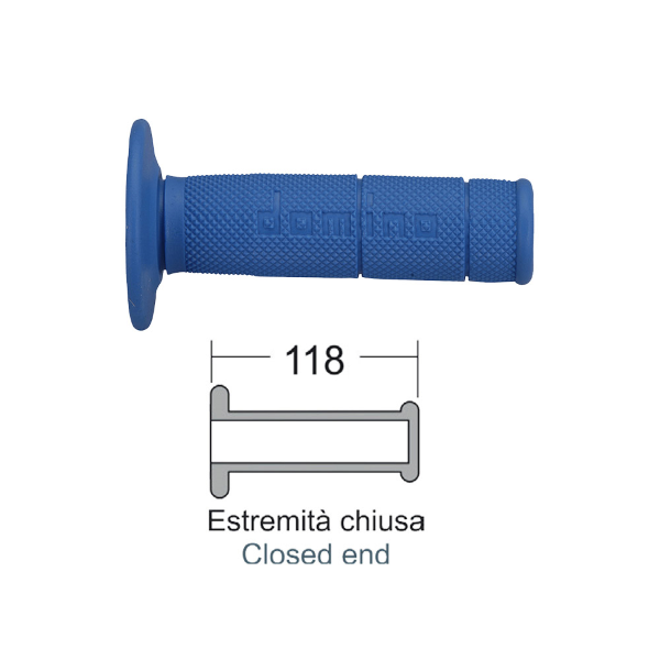 Obrázek produktu Rukojeti DOMINO CROSS-ENDURO 184170080 modrá 118 mm 184170080