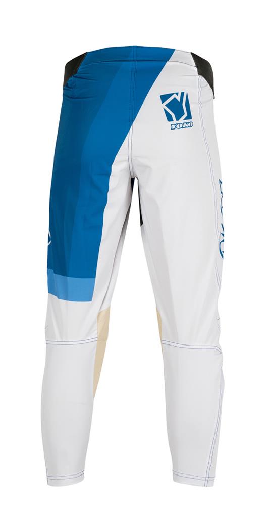 Obrázek produktu Motokrosové dětské kalhoty YOKO VIILEE bílý / modrý 20 68-196801-20