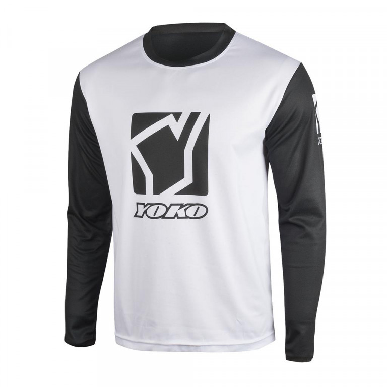 Obrázek produktu Motokrosový dres YOKO SCRAMBLE bílá / černá XL 66-176607-XL
