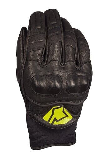 Obrázek produktu Krátké kožené rukavice YOKO BULSA černý / žlutý XS (6) 60-176042-6