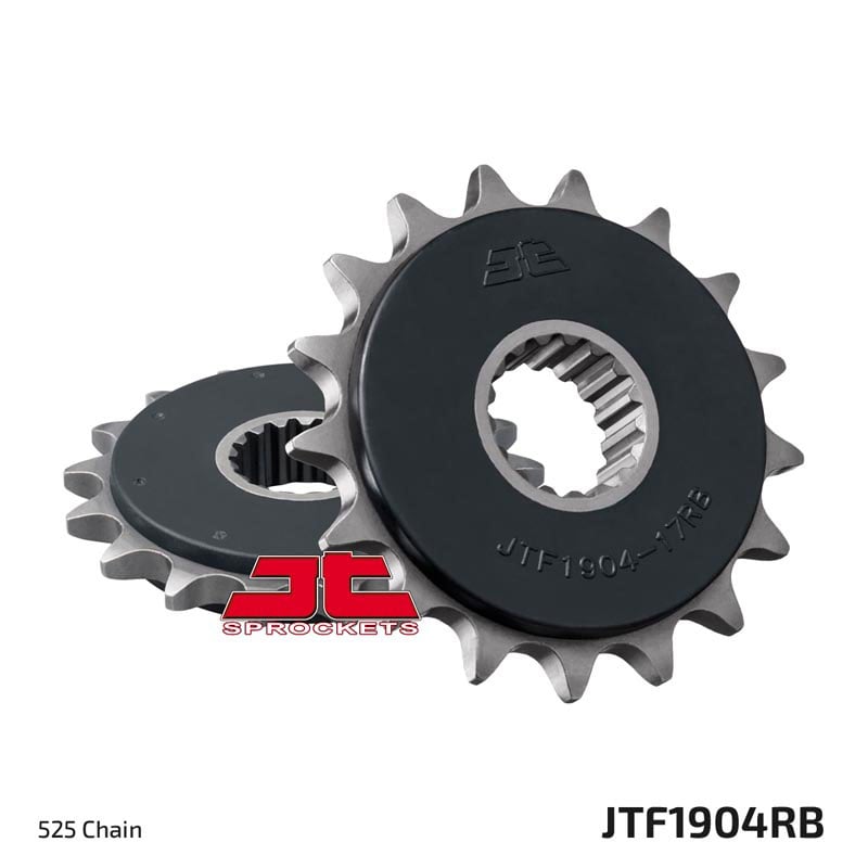 Obrázek produktu řetězové kolečko s tlumící gumovou vrstvou pro sekundární řetězy typu 525, JT (16 zubů) JTF1904.16RB