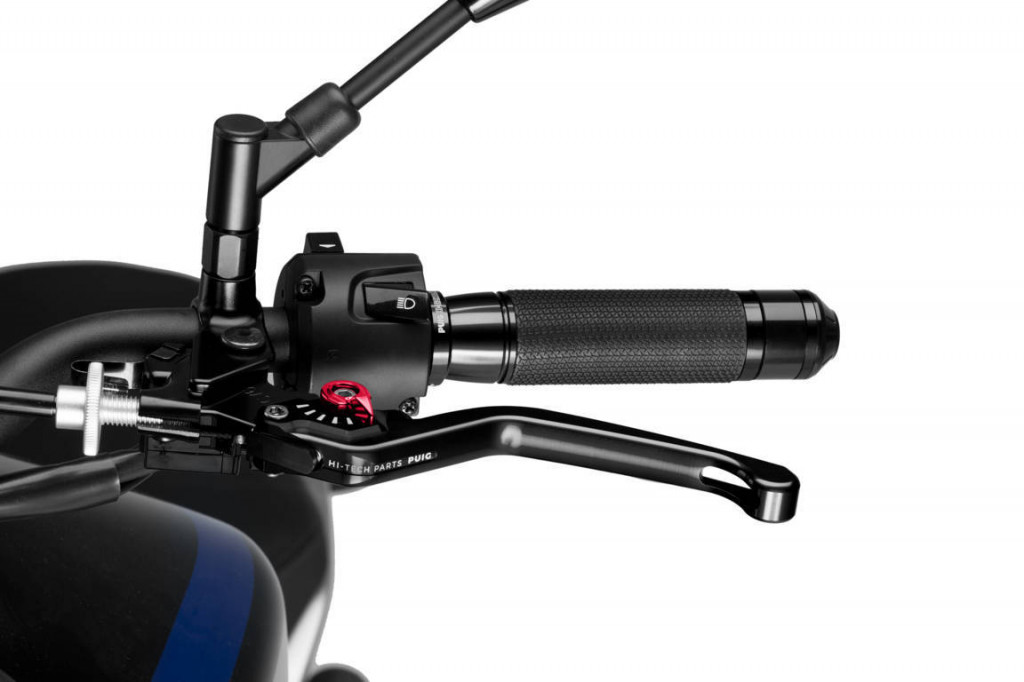 Obrázek produktu Páčka spojky bez adaptéru PUIG 3.0 220NR dlouhé černá/červená 220NR