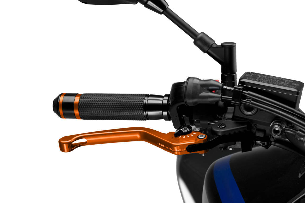 Obrázek produktu Páčka brzdy bez adaptéru PUIG 3.0 120TN dlouhé oranžová/černá 120TN