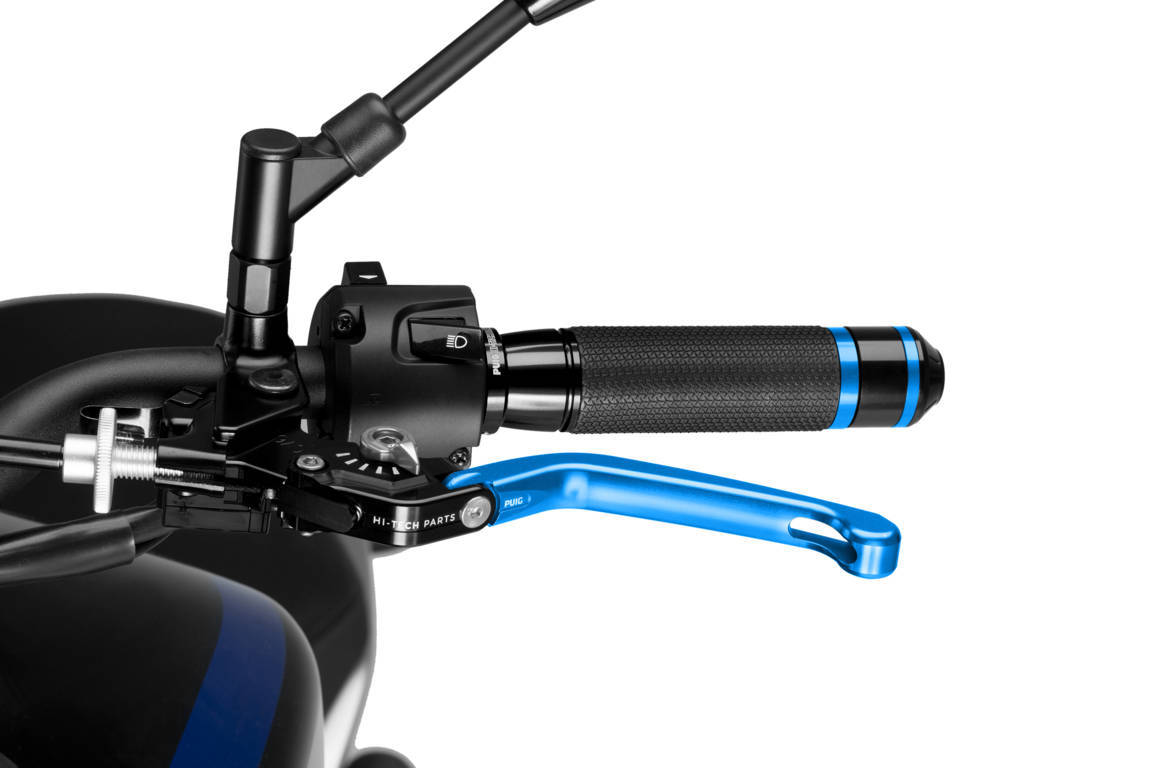 Obrázek produktu Páčka spojky bez adaptéru PUIG 3.0 210AP skládací modro/stříbrný 210AP