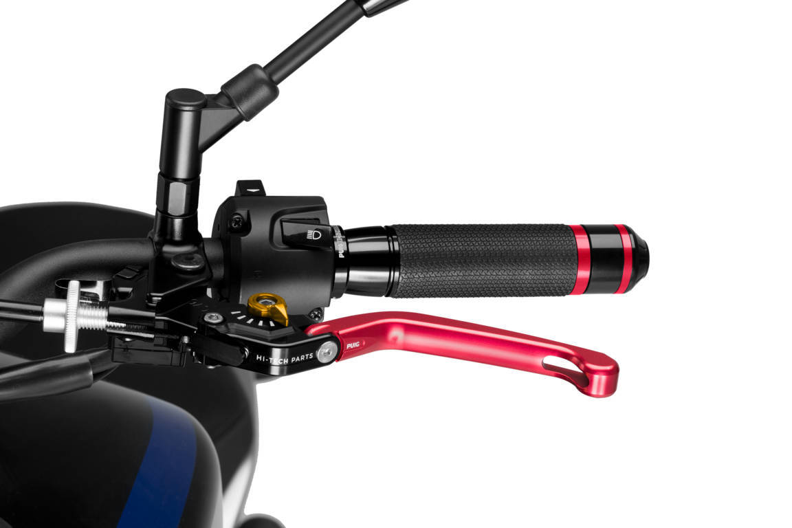 Obrázek produktu Páčka spojky bez adaptéru PUIG 3.0 210RO skládací červená/zlatá 210RO