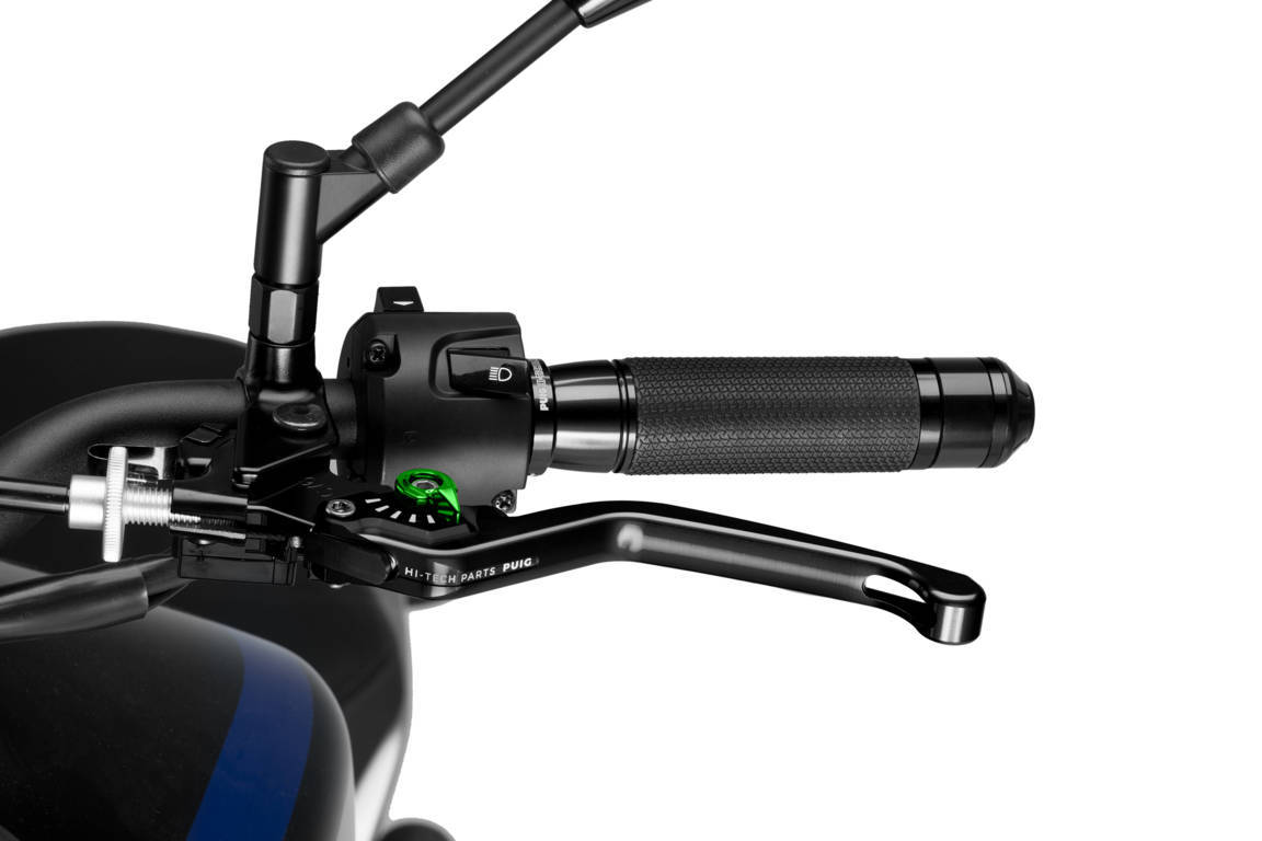 Obrázek produktu Páčka spojky bez adaptéru PUIG 3.0 220NV dlouhé černá/zelená 220NV