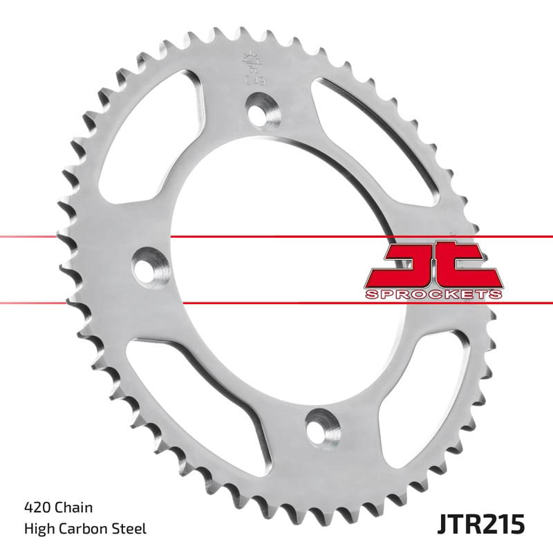 Obrázek produktu ocelová rozeta pro sekundární řetězy typu 420, JT - Anglie (49 zubů) JTR215.49