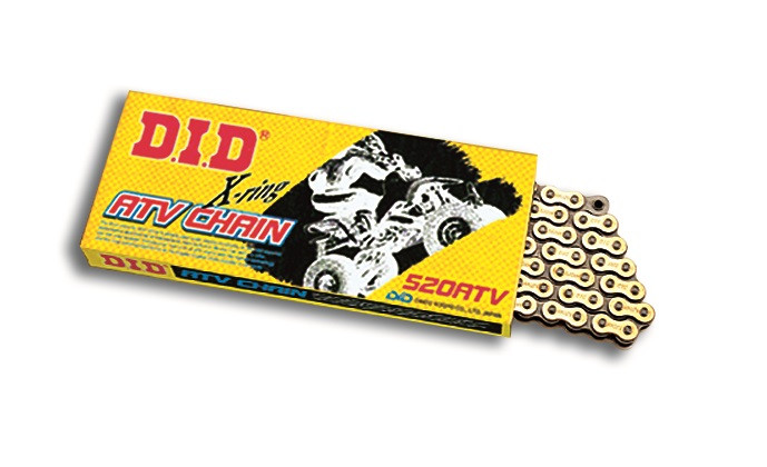 Obrázek produktu Závlačková spojka řetězu D.I.D Chain 520ATV2 ZJ Zlatá/Černá 4525516904186