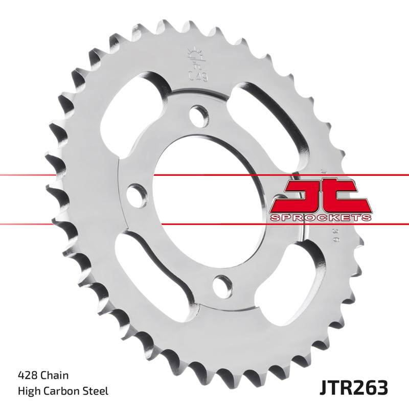 Obrázek produktu ocelová rozeta pro sekundární řetězy typu 428, JT - Anglie (36 zubů) JTR263.36