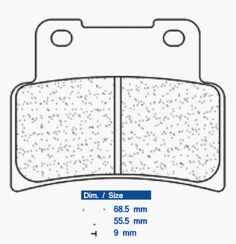 Obrázek produktu CL BRAKES Street Sintered Metal Brzdové destičky - 1187A3+ 1187A3+