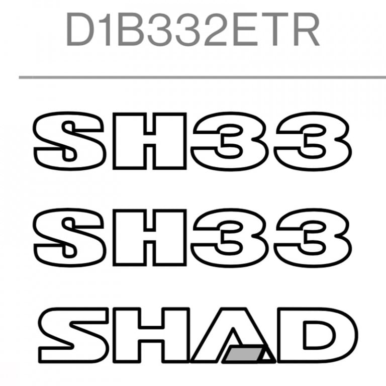 Obrázek produktu Sada samolepek SHAD D1B332ETR SH33