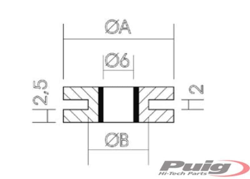 Obrázek produktu Wellnuts PUIG 1888N 22 x 12 x 2,5 x 2 25pcs 1888N