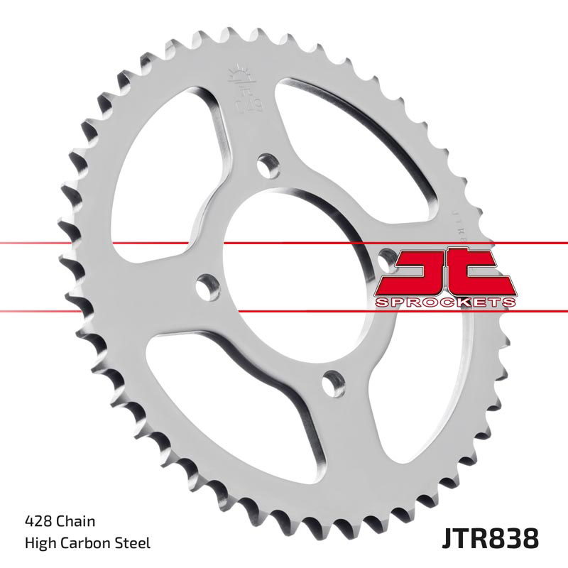 Obrázek produktu ocelová rozeta pro sekundární řetězy typu 428, JT - Anglie (42 zubů) JTR838.42