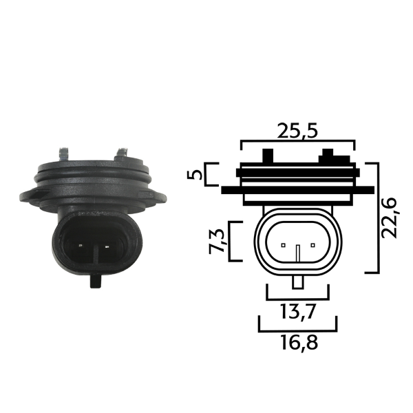 Obrázek produktu Držák žárovky RMS 246472060 H1 246472060