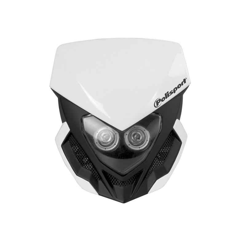 Obrázek produktu Headlights POLISPORT LOOKOS EVO 8668800001 Standard Version with LED (headlight+battery) bílá/černá