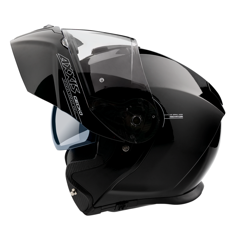 Obrázek produktu Výklopná helma AXXIS GECKO SV ABS solid lesklá černá M 42620000115