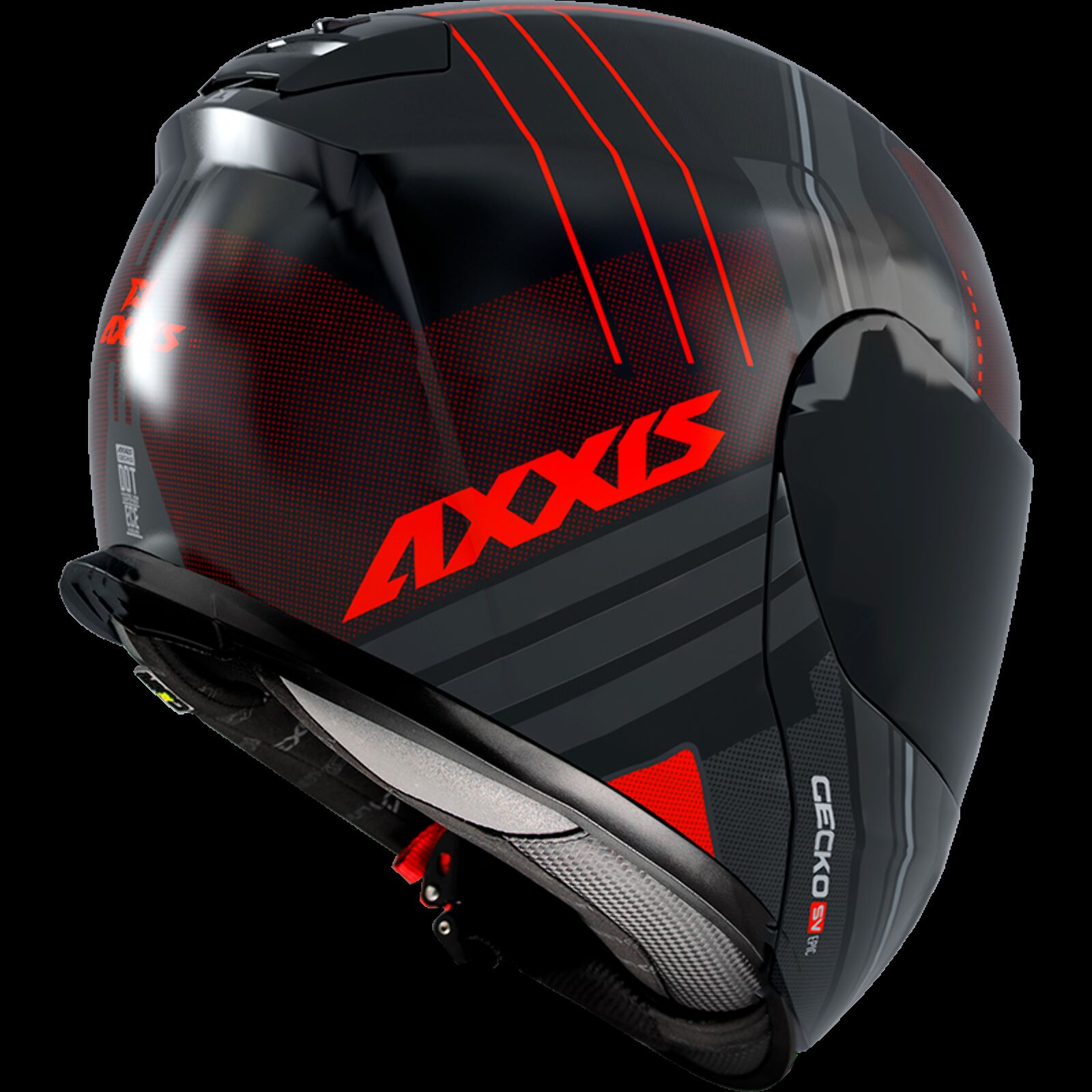 Obrázek produktu Výklopná helma AXXIS GECKO SV ABS epic b5 matná fluor červená M 42627311535