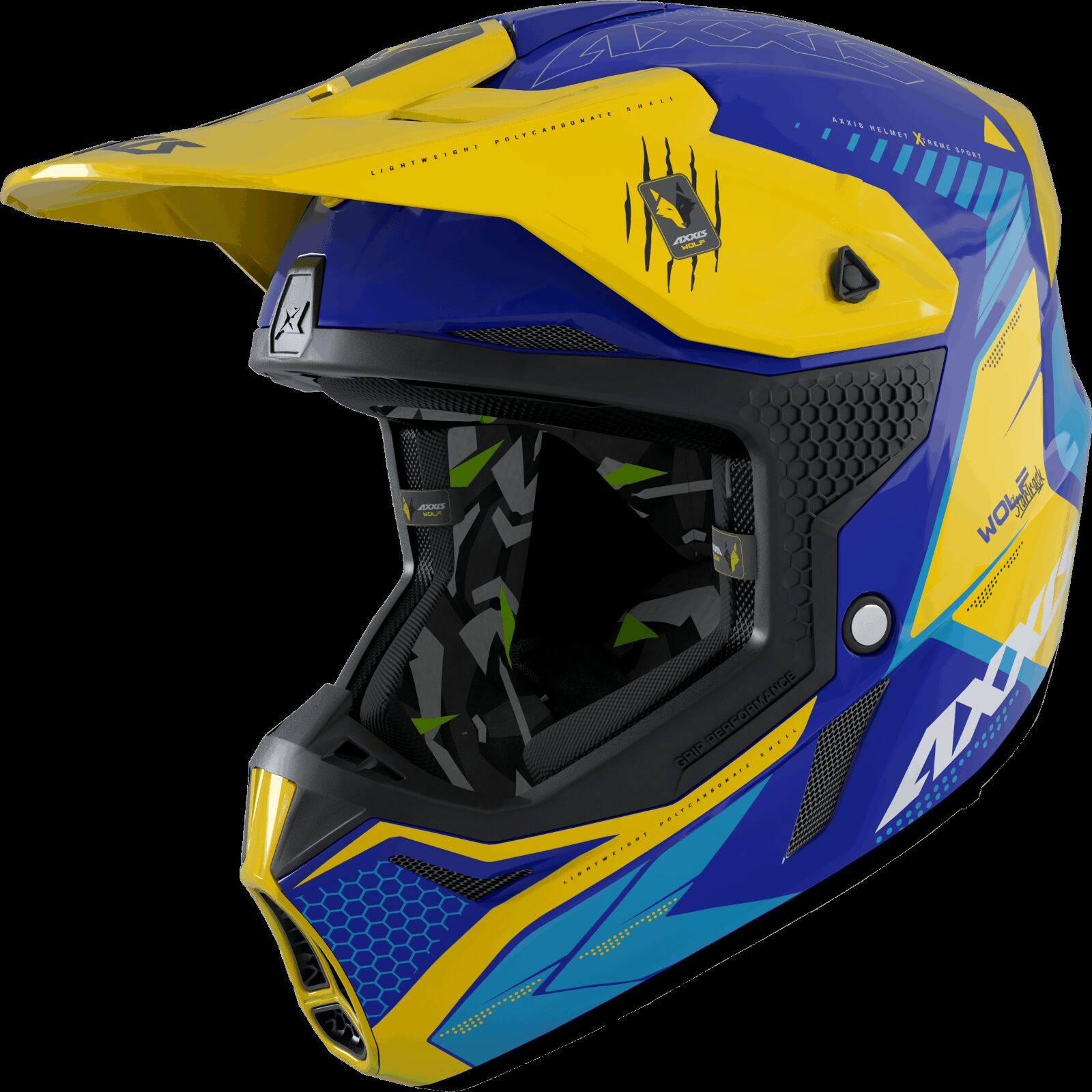 Obrázek produktu Motokrosová helma AXXIS WOLF ABS star track c17 matná modrá XS 425874121733