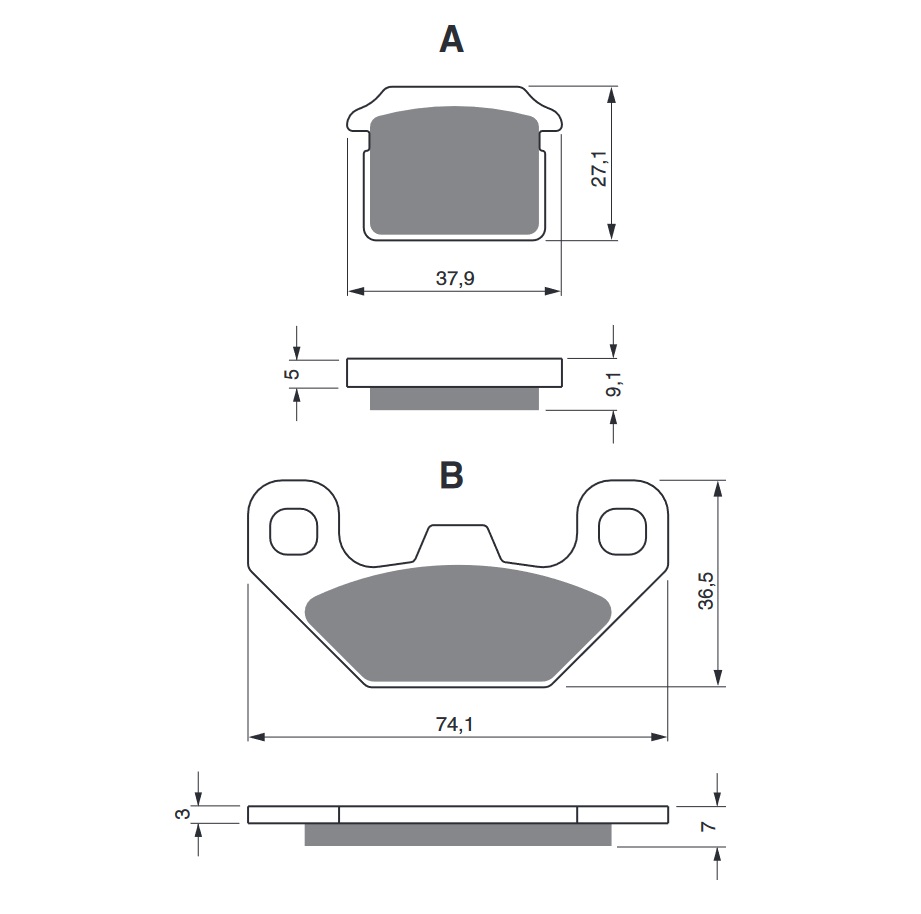 Obrázek produktu Brzdové destičky GOLDFREN 320 K5 320 K5