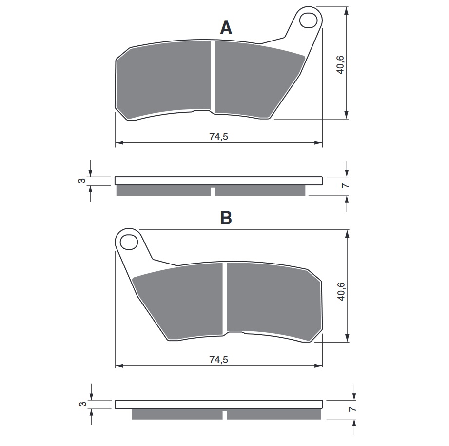 Obrázek produktu Brzdové destičky GOLDFREN 321 S33 STREET FRONT 321 S33 STREET 
