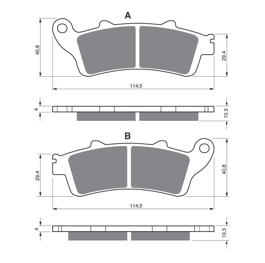 Obrázek produktu Brzdové destičky GOLDFREN 327 S33 STREET REAR