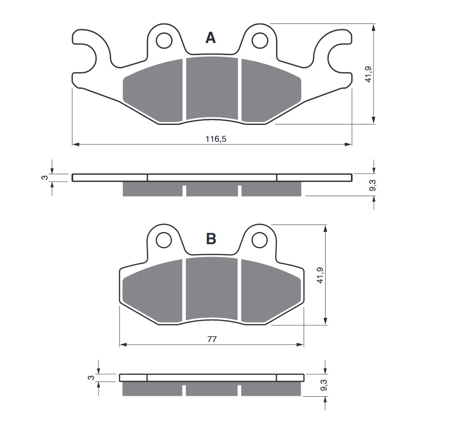 Obrázek produktu Brzdové destičky GOLDFREN 329 S33 STREET FRONT 329 S33 STREET 