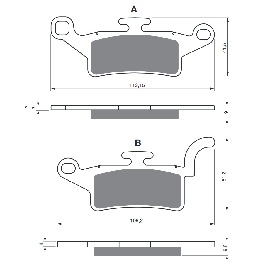 Obrázek produktu Brzdové destičky GOLDFREN 330 S33 STREET FRONT 330 S33 STREET 