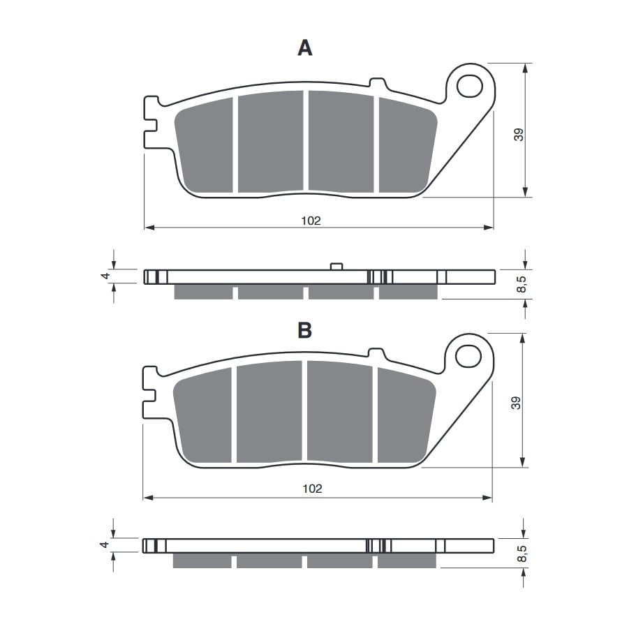 Obrázek produktu Brzdové destičky GOLDFREN 333 S33 STREET REAR 333 S33 STREET 