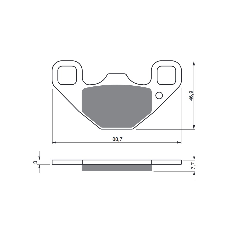 Obrázek produktu Brzdové destičky GOLDFREN 337 AD  STREET 337 AD