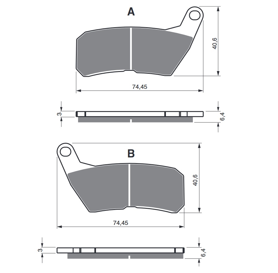 Obrázek produktu Brzdové destičky GOLDFREN 366 S33 STREET FRONT 366 S33 STREET 