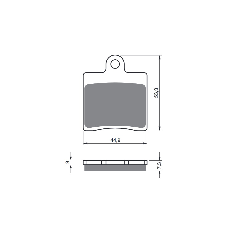 Obrázek produktu Brzdové destičky GOLDFREN 367 S3 (1 set = 4 pcs) 367 S3