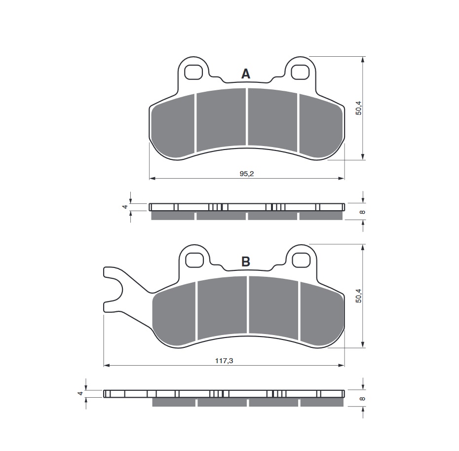 Obrázek produktu Brzdové destičky GOLDFREN 376 S33 STREET FRONT 376 S33 STREET 