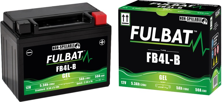 Obrázek produktu Gelová baterie FULBAT FB4L-B GEL (High Capacity) (YB4L-B GEL)