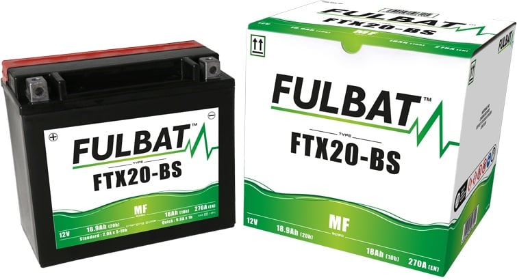 Obrázek produktu Bezúdržbová motocyklová baterie FULBAT FTX20-BS (YTX20-BS) 550611