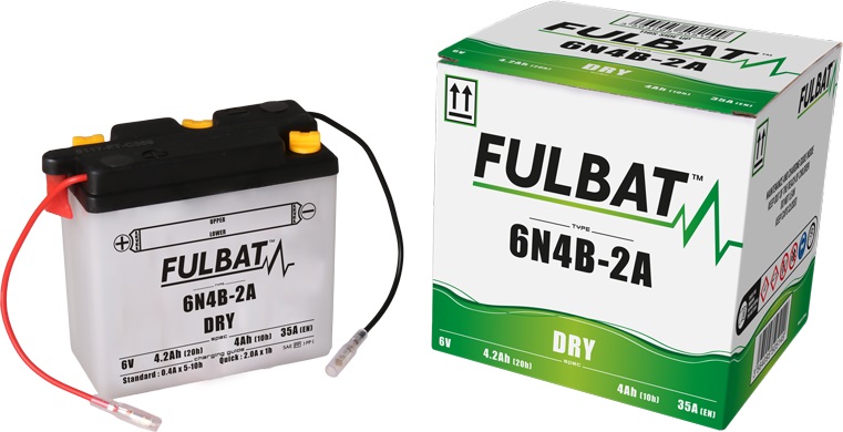 Obrázek produktu Konvenční motocyklová baterie FULBAT 6N4B-2A Včetně balení kyseliny 550514