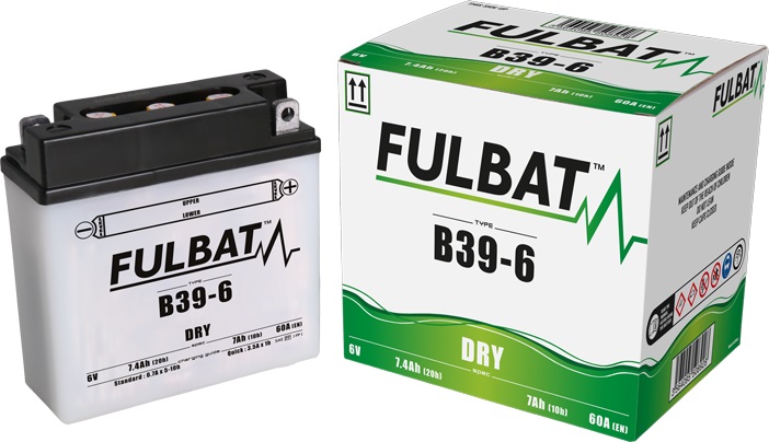 Obrázek produktu Konvenční motocyklová baterie FULBAT B39-6 Včetně balení kyseliny 550892