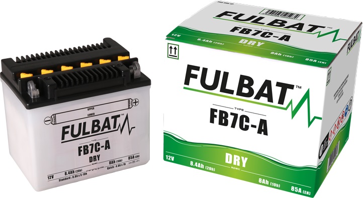 Obrázek produktu Konvenční motocyklová baterie FULBAT FB7C-A (YB7C-A ) Včetně balení kyseliny