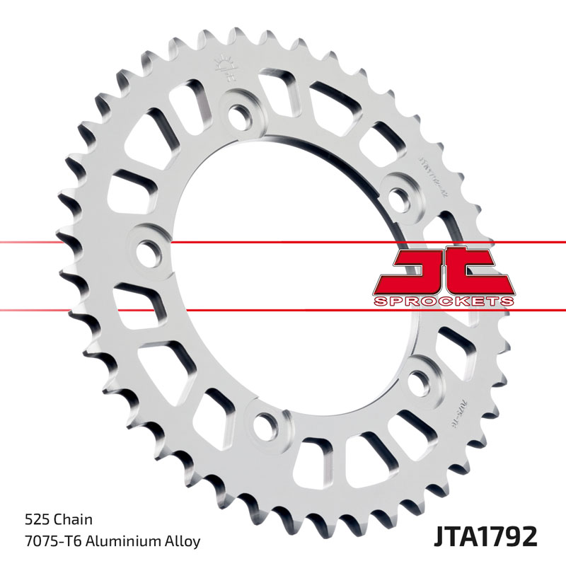 Obrázek produktu Hliníková řetězová rozeta JT JTA 1792-43BLK 43 zubů, 525 černá