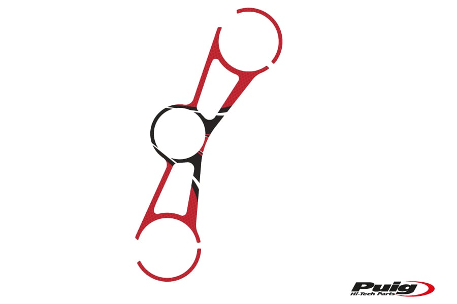 Obrázek produktu Ochranné nálepky na "brýle" PUIG RADIKAL 3710R červená 3710R