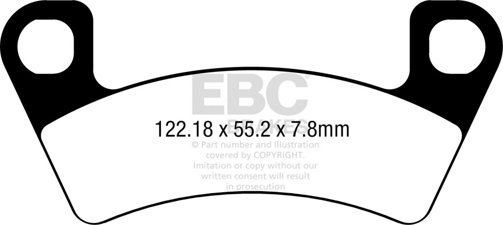 Obrázek produktu Brzdové destičky EBC FA740R FA740R