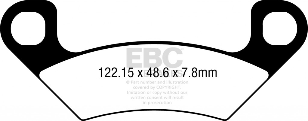 Obrázek produktu Brzdové destičky EBC FA742R FA742R
