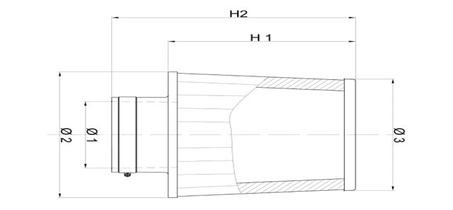 Obrázek produktu Kónické vzduchové filtry BMC BMC FBSA60-140 Polyurethane Top FBSA60-140