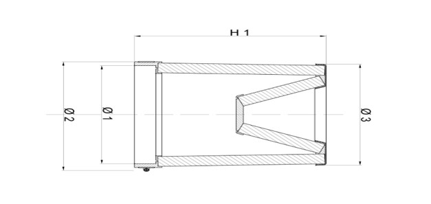 Obrázek produktu Dvojitý kuželový vzduchový filtr BMC FBTW141-230P Plastový vrch FBTW141-230P