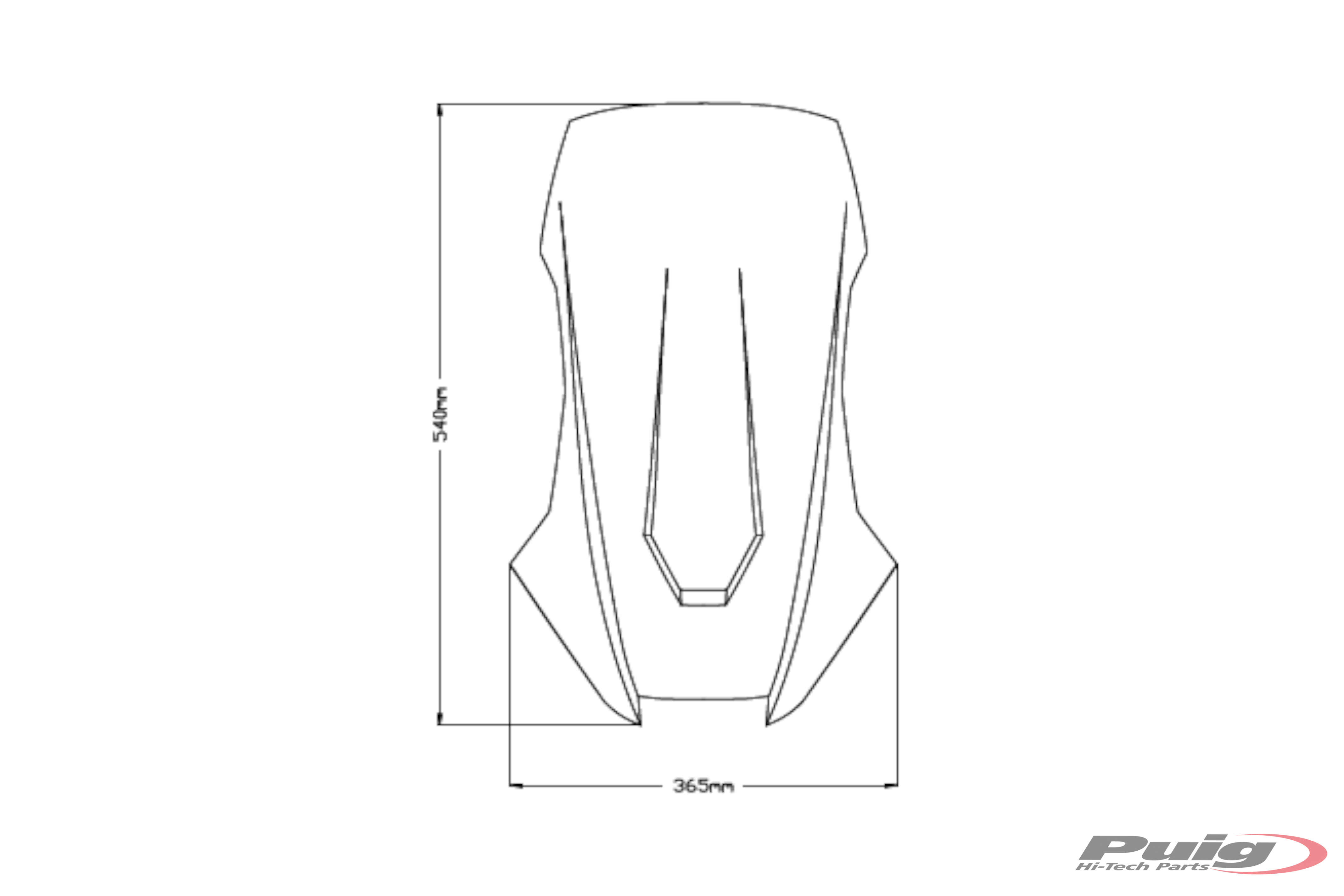 Obrázek produktu Plexi štít PUIG SPORT 20584H kouřová