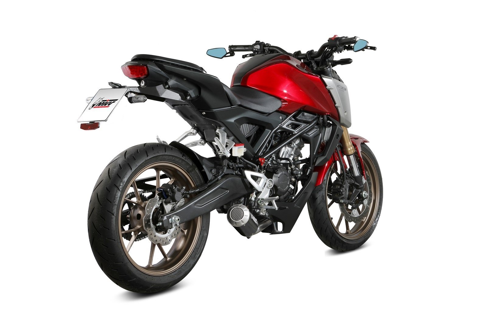 Obrázek produktu Kompletní výfukový systém MIVV MK3 - karbon/nerezová ocel Honda CB125R