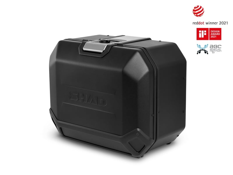 Obrázek produktu Kompletní sada černých hliníkových kufrů SHAD TERRA BLACK , 37L topcase 36L/36L boční kufry, včetně montážní sady a plotny SHAD HONDA CB 500 X