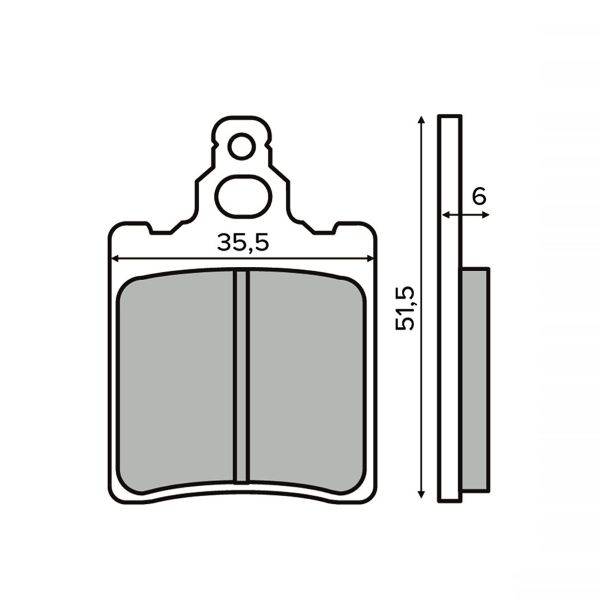 Obrázek produktu Brzdové destičky RMS 225103610 bez homologace