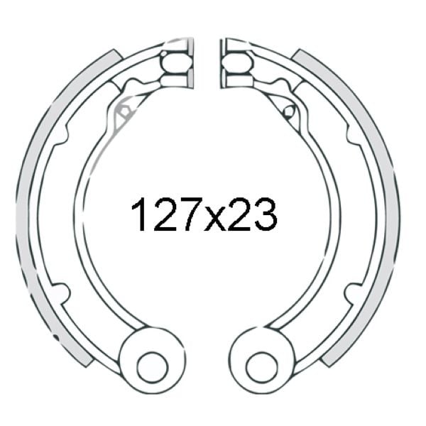 Obrázek produktu Brzdové čelisti RMS 225120531 zadní pár 225120531