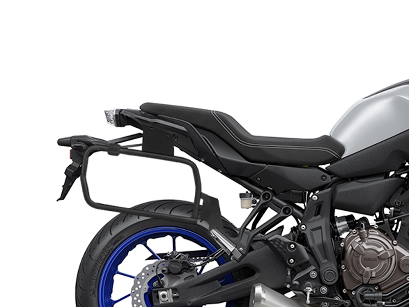 Obrázek produktu Kompletní sada černých hliníkových kufrů SHAD TERRA BLACK , 37L topcase 47L/47L boční kufry, včetně montážní sady a plotny SHAD YAMAHA MT-07 Tracer / Tracer 700